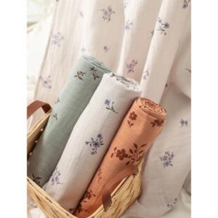 120*120cm Baby Receive Blanket for born 100% cotton Wrap Mus