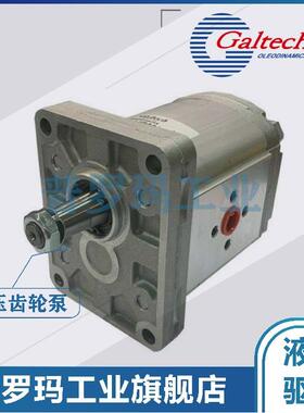 意大利GALTECH齿轮泵3GP-G-370-SAEB-OR 1SM 2SM 3GM 液压油泵
