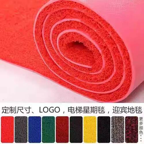 特厚可裁剪红地毯入户门地垫进门口垫迎宾塑料丝圈垫防水防滑脚垫