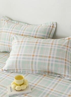 I9AT床纯单棉单件100全棉老粗布被F77MM5H8套单一米五宿舍双人套