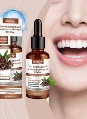 ORALHOE Clove and Mint Oral Care Mouthwash, herbal ingredien