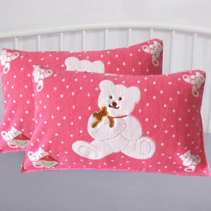 枕巾纯棉一对装加厚吸汗老式提花毛巾料高端全棉枕头巾透气卡通粉,床上用品,枕巾,淘宝优惠券,粉丝福利购,淘宝优惠卷