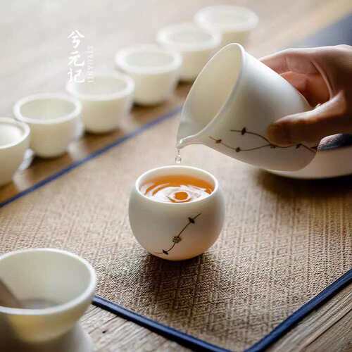羊脂玉陶瓷茶杯主人杯单杯女高端高档功夫品茗杯单个个人专用茶碗