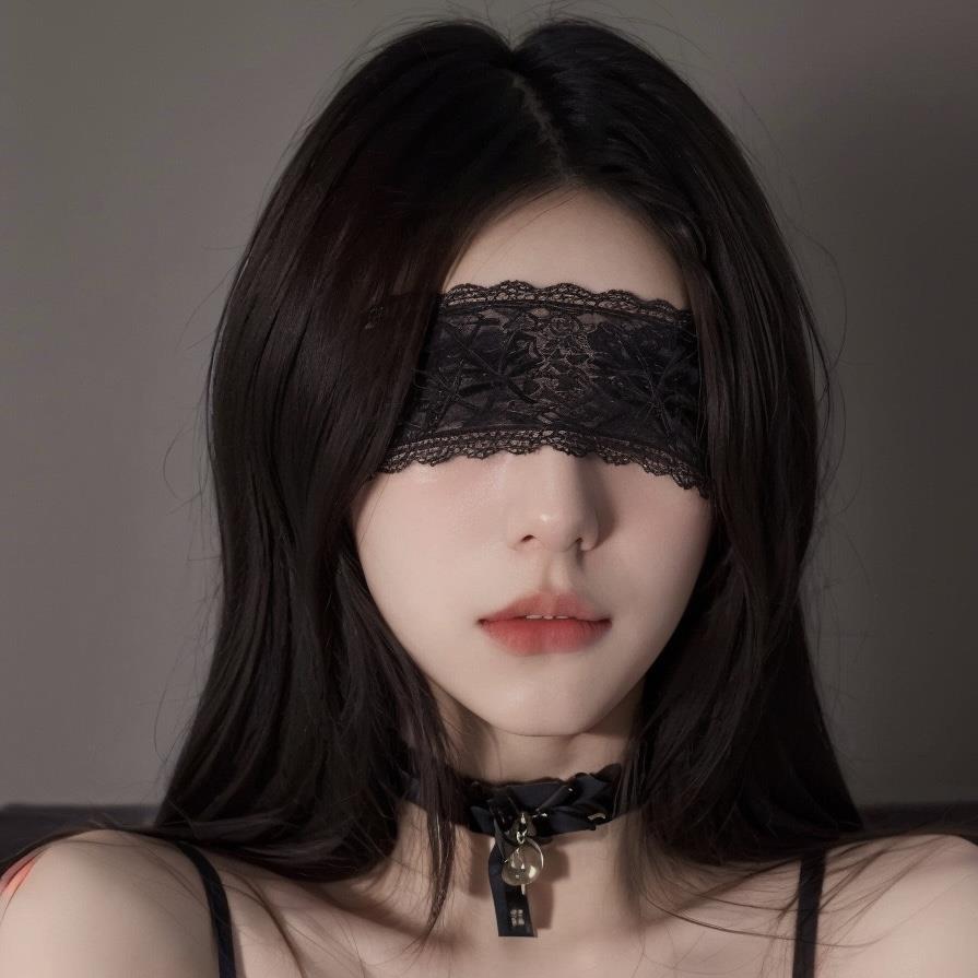 眼罩遮光蒙眼丝带舞会派对情调禁欲系性感蕾丝面纱氛围感面罩饰品