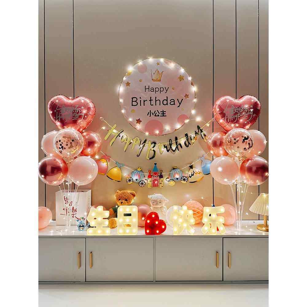 女孩十周岁宝宝生日派对场景装饰用品男孩气球背景墙布置海报定制,节庆用品/礼品,气球,淘宝优惠券,粉丝福利购,淘宝优惠卷