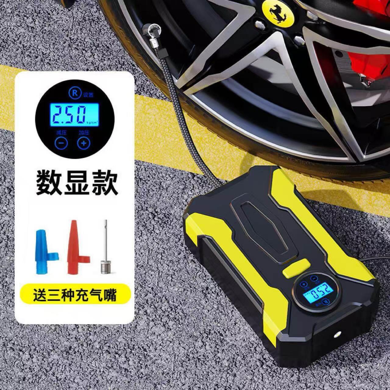 车载加气机汽车用打气泵12v电动便携式小轿车轮胎冲充气泵