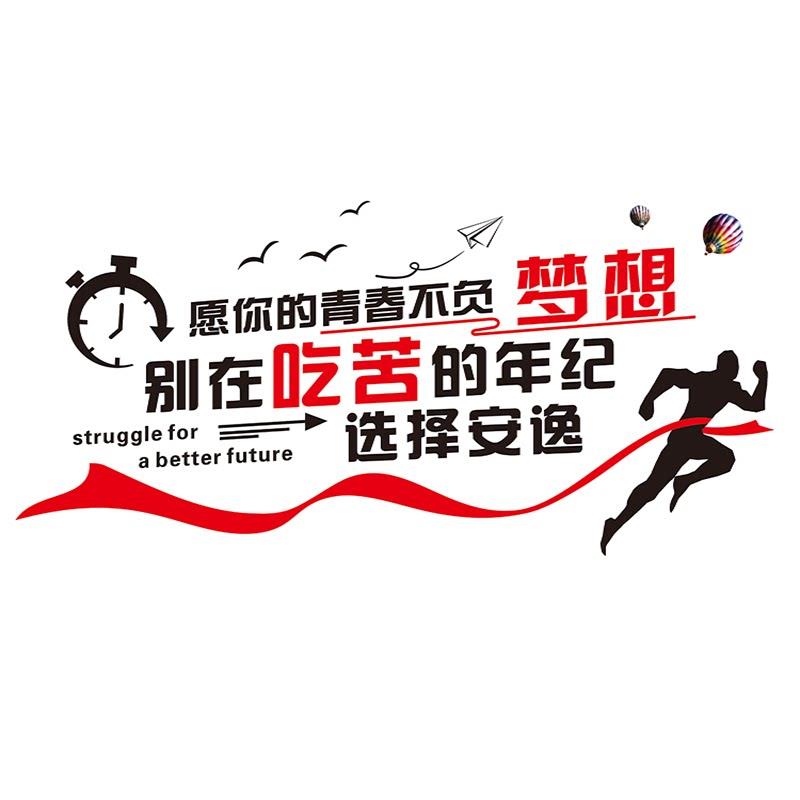 复古墙面装饰怀旧饭店包间背景墙贴画壁纸墙纸语录贴纸自粘墙贴