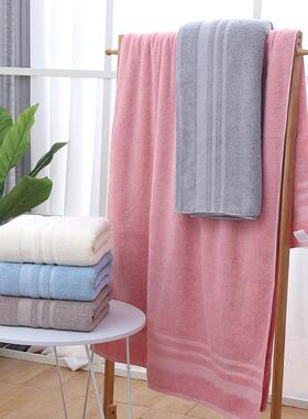 加厚加大浴巾成人男女家用全纯棉吸水90x180cm不掉毛超大号1X2米