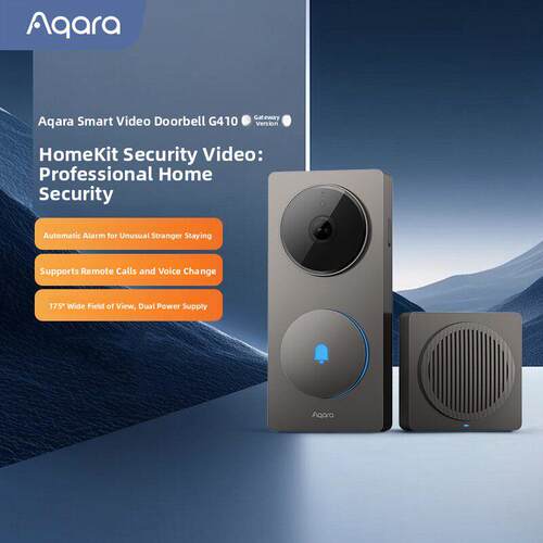 Aqara绿米联创智能可视门铃G410已接入HomeKit摄像头电子猫眼监控