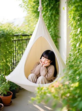 网红秋千户外室内庭院吊床蝶形吊椅悬挂民宿吊笼懒人吊蓝空中帐篷