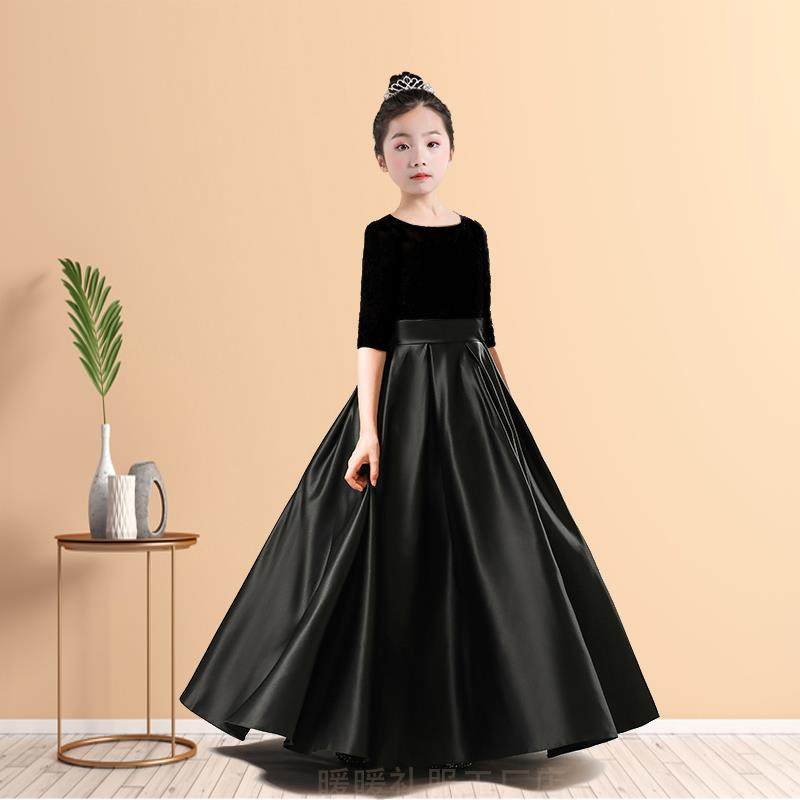 高档学黑演色长袖女大童晚礼服合钢琴小生提琴唱出服春夏乐团弹力,童装/婴儿装/亲子装,儿童礼服,淘宝优惠券,粉丝福利购,淘宝优惠卷