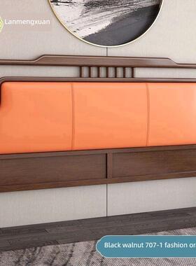 新中国风床头板软包装简单现代篮板1.68米2.0米纯实木床头单购买