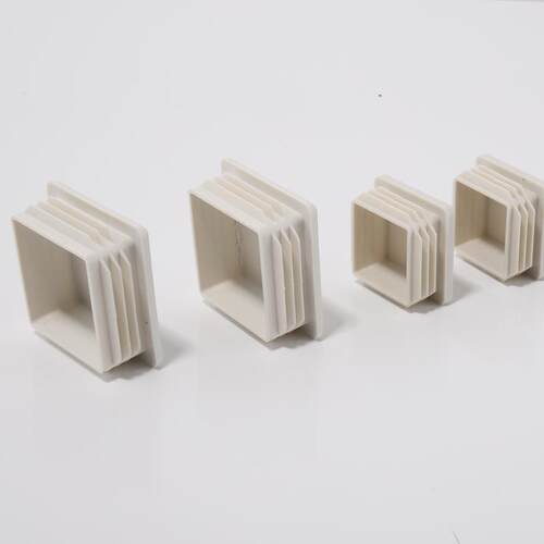 白色不锈钢方管堵头25X30X40X50内塞管塞盖帽封口封头盖塑料脚垫