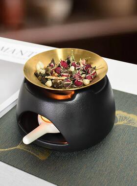 厚院【乐己里】陶瓷温茶炉蜡烛加热隔火香薰炉家用持久香氛扩香器