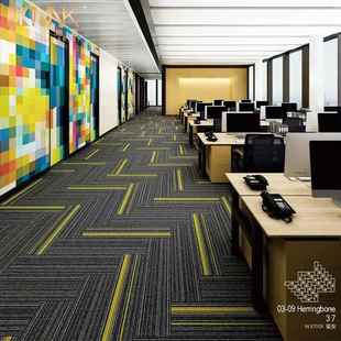 办公室方块VC毯大面积满地铺室客厅写字楼P427商用卧酒店地毯走廊