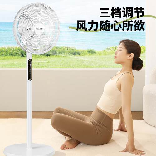 先科2025新款卧室落地电风扇静音宿舍家用大风力遥控定时落地风扇