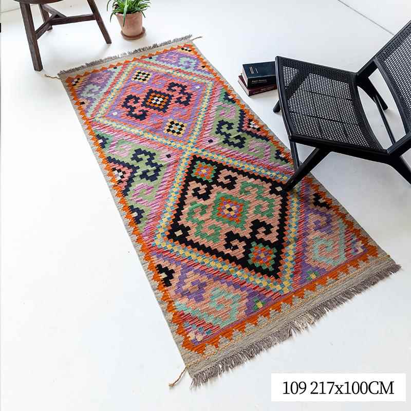 新款斯坦进口ilim民族风复古巴几何北欧现代K客厅沙发地毯地基垫