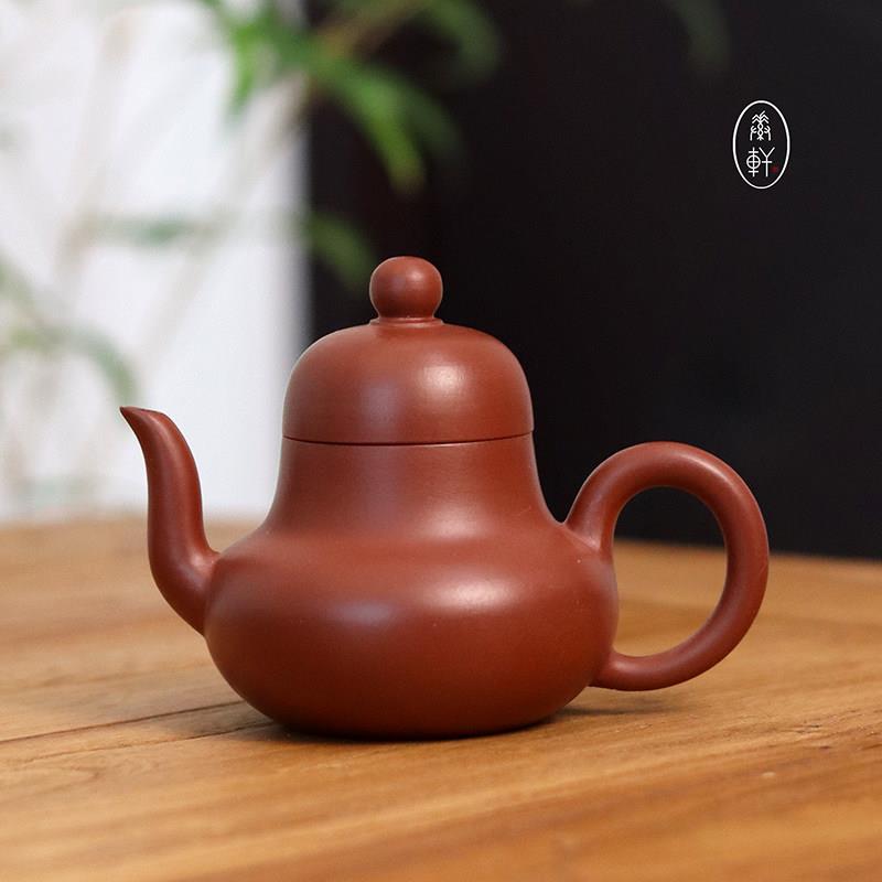 小品思亭壶潮汕功夫单壶工夫茶具泡茶孟臣宜兴紫砂朱泥大红袍茶壶