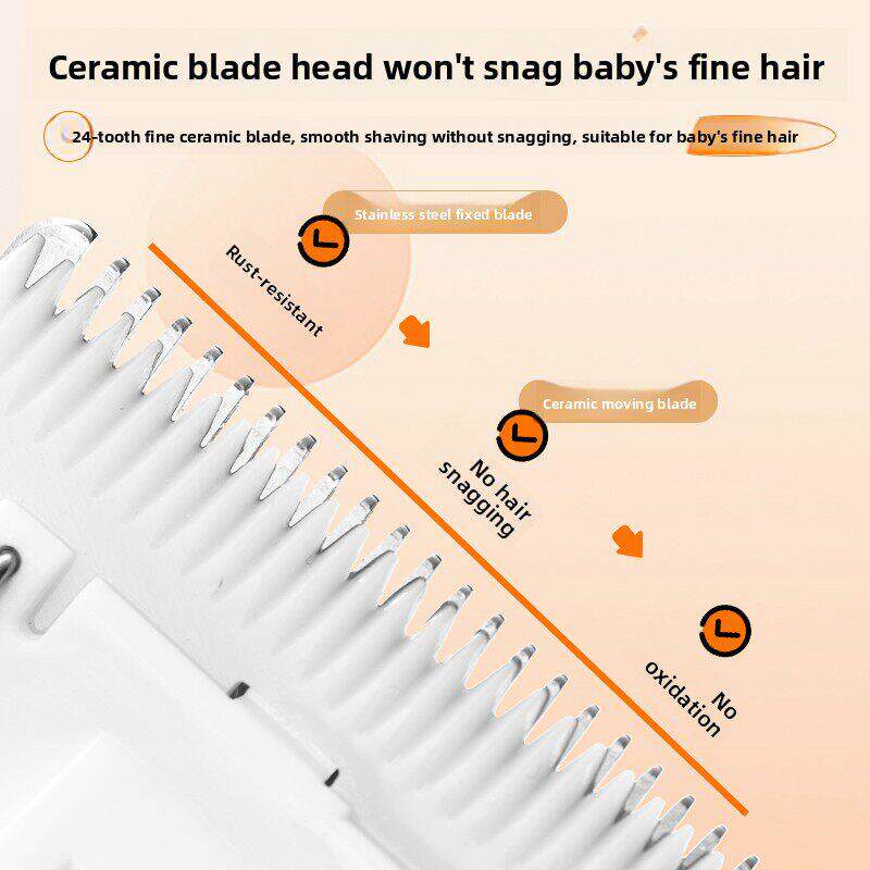 舒林鸟儿童自动吸发器静音电动理发器婴幼儿剃毛器