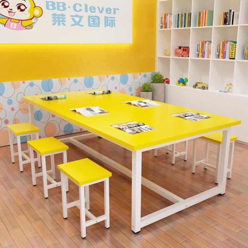 工匠时光中小学生课桌椅校园桌凳培训桌手工绘画美术桌辅导班托管