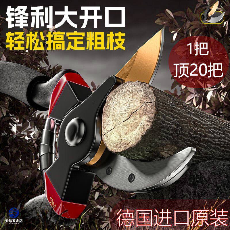 进口园艺剪刀花艺剪刀树枝修剪花枝果树修剪刀树枝专用剪子修枝剪图片