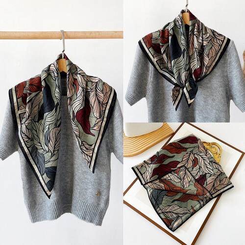 60cm silk scarf women