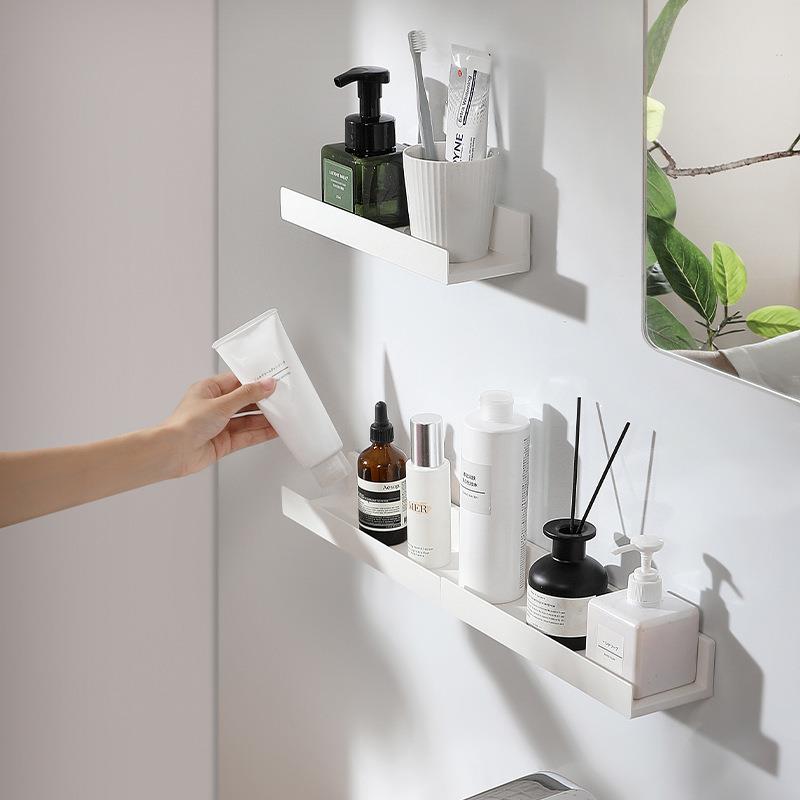 Wall-Mounted Bathroom Shelf for Cross-Border Storage,免打孔