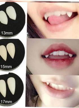 1 Pairs Vampire Teeth Fangs Dentures Props Halloween 牙齿
