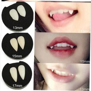 1 Pairs Vampire Teeth Fangs Dentures Props Halloween 牙齿