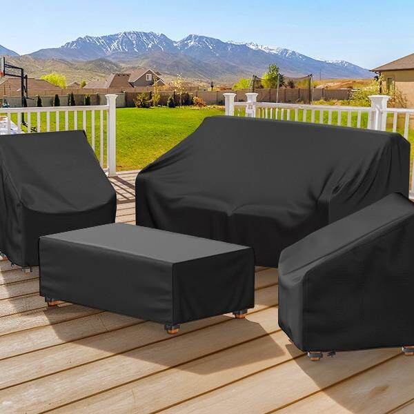 亚马逊热销户外家具罩防水桌椅罩件套沙发套,2 个椅套，咖啡桌