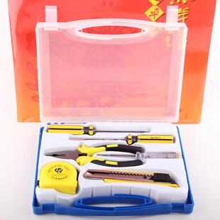 亮牌工具 碳钢7件套家用工具箱 促销工具7件套 平安保险汽车礼品