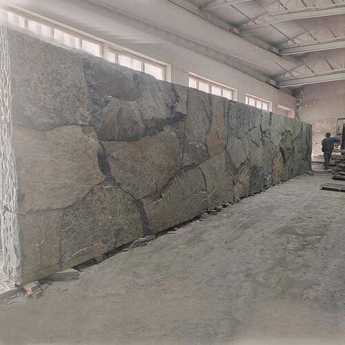 中国黑石皮墙中国黑整石垒石墙花园挡土墙驳岸挡土花池围池园林景