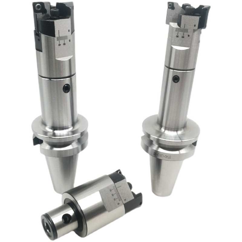 台湾可调式双刃粗镗头 25-33 32-42锯齿 高精度数控粗镗柄BT40 50