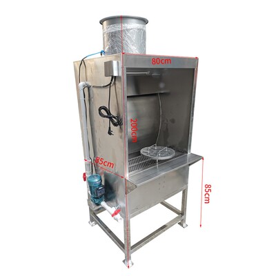 漆厂家供水应环保ELQ型喷水帘柜喷漆台小型循漆雾除尘设备喷漆环