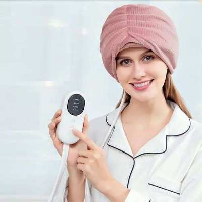 空气波头按摩器加热可折叠按摩器便携带遥控的头部按摩器加热帽