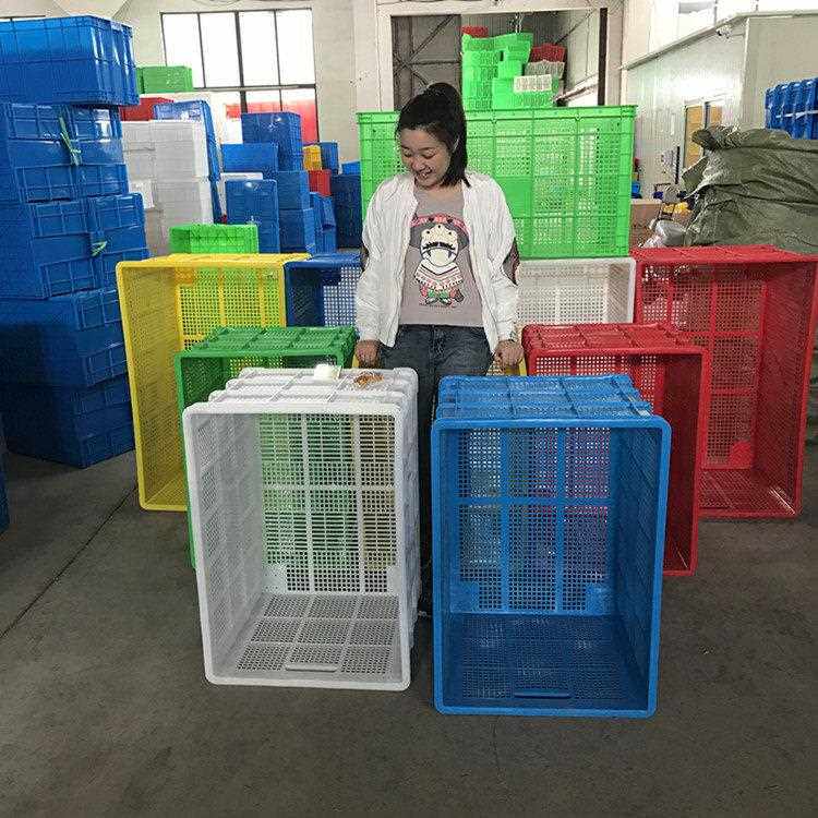 特大号塑料加厚一米755筐装服装水果蔬菜基地大号长方形周转筐