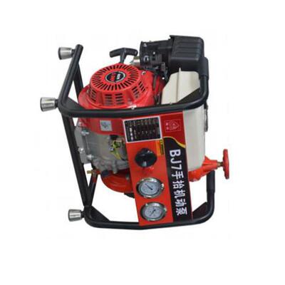 BJ 7手抬式机动泵9马力汽油单杠灭火水泵48 m扬程高压接力水泵