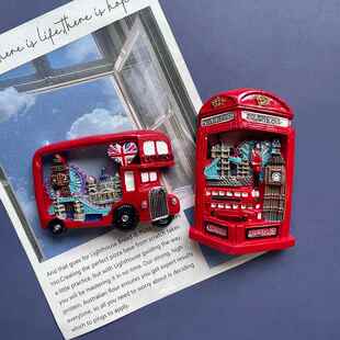 英国伦敦冰箱贴旅游纪念品树脂装饰磁性贴吸铁石伴手礼