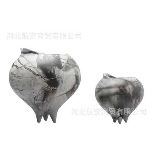 现代简约创意树脂异形花瓶花器摆件民宿酒店桌面电视柜软装饰品