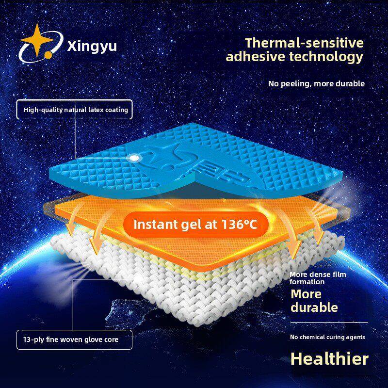 星宇劳保手套优耐保柔软防滑耐磨透气钢筋工地干活工作厚劳保手套