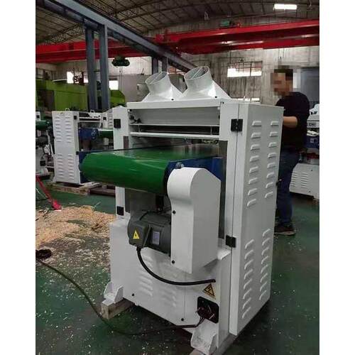 张弛输送带压刨ZNCI履带式单面压刨单片锯修边锯机和工业双面刨张