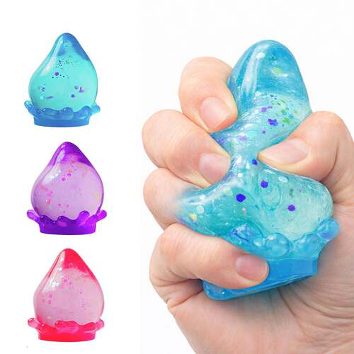 Dreamy Falling Leaves Sensory Toy - TPR Teardrop Shaped Sque