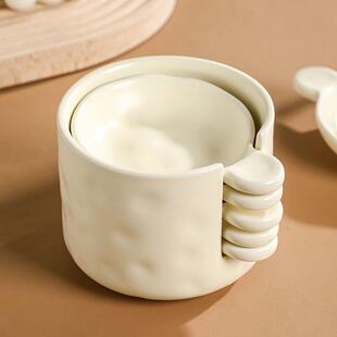 北欧风家用蘸料碟火锅调味碟高级感收纳碟盘套装小菜碟酱油碟醋碟