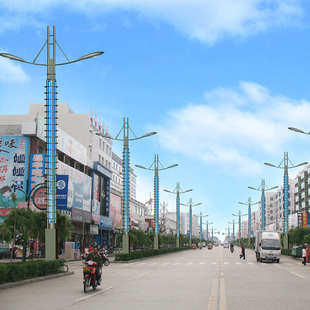 led照明一體化路燈單臂投光燈公園廣場道路照明燈廠商供應銷售
