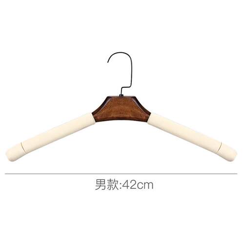 高档10服个木头纱装店衫家用毛衣羊毛无痕防滑木质大婚衣衣架