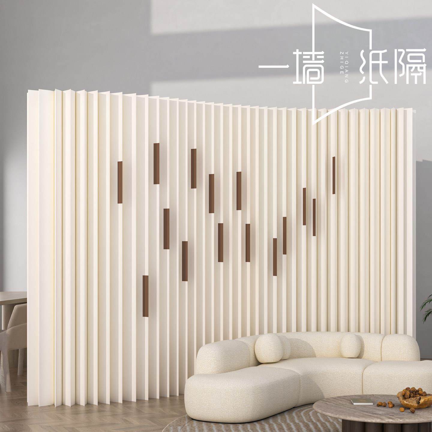 纸屏风隔断假墙办公室隔断一房变两房隔板挡板新型隔断墙简易自装