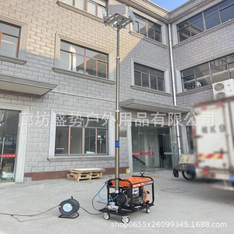 户外工程施工市电式投光灯led工作灯车间移动照明落地三角支架灯