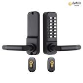 户外庭院双面机械密码 锁花园门栅栏门锌合金室外防火防水锁具