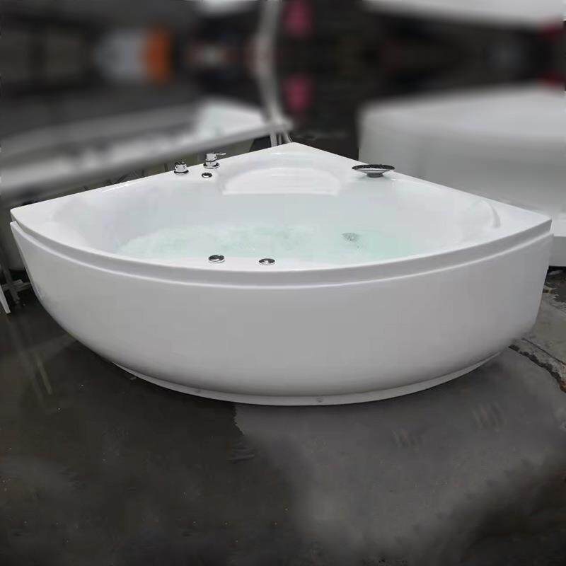 三角形扇形按摩浴缸款亚克力成人双人小户型转角恒温浴盆Jacuzzi