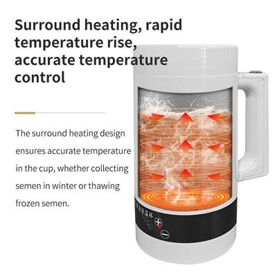英文版猪采精恒温杯母猪保温杯猪场用采精杯畜牧养殖场牛精子解冻